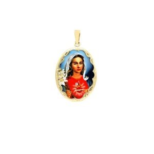 Střední medailon Neposkvrněné Srdce Panny Marie