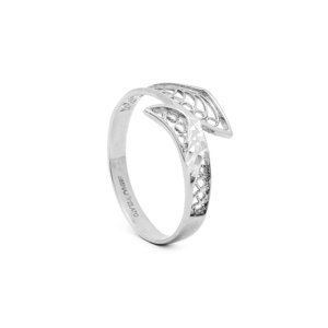 Zlatý dámský prsten DELINDA white
