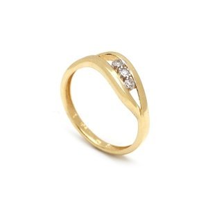 Zlatý dámský prsten FELICITA