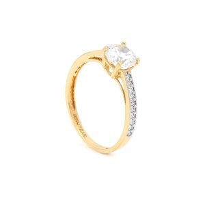 Zlatý zásnubný prsten JASMINE yellow