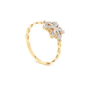 Zlatý dámský prsten Fiocco