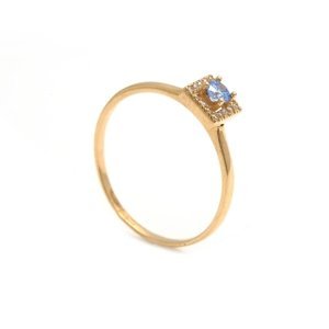 Zlatý dámský prsten SAMANTA blue