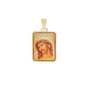 Zlatý medailon Ukřižování Krista