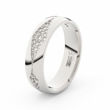 Dámský snubní prsten DF 3074 z bílého zlata, s brilianty 47