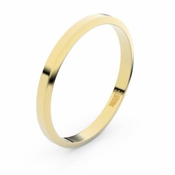 Zlatý snubní prsten FMR 4A25 ze žlutého zlata 54