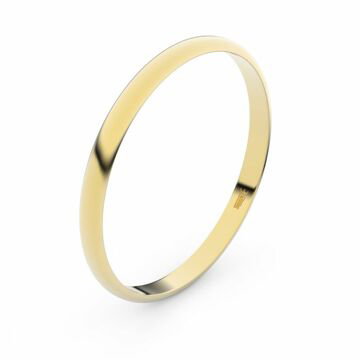Zlatý snubní prsten FMR 4H20 ze žlutého zlata 56