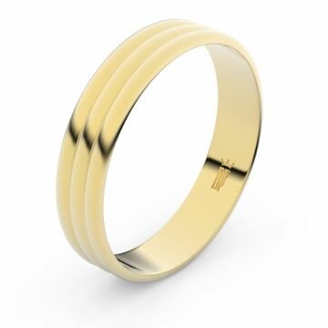 Zlatý snubní prsten FMR 4J47 ze žlutého zlata 48
