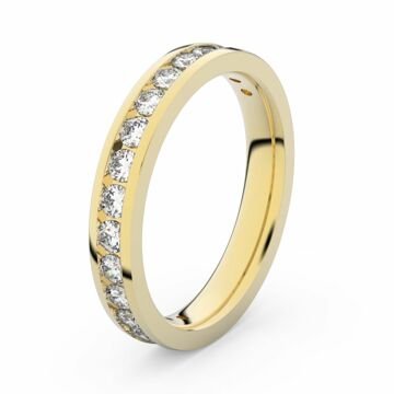 Zlatý dámský prsten DF 3894 ze žlutého zlata, s brilianty 47