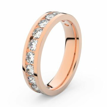 Zlatý dámský prsten DF 3895 z růžového zlata, s brilianty 56