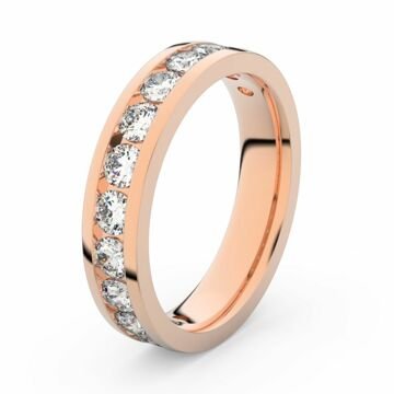Zlatý dámský prsten DF 3895 z růžového zlata, s brilianty 57