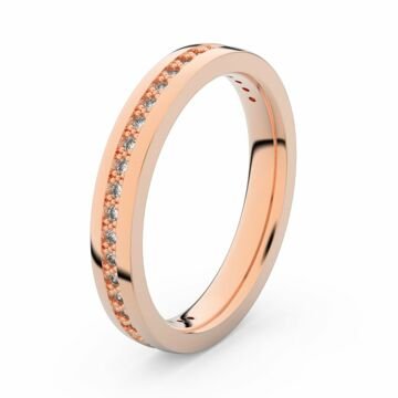 Zlatý dámský prsten DF 3896 z růžového zlata, s briliantem 47