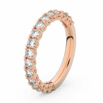 Zlatý dámský prsten DF 3903 z růžového zlata, s briliantem 48