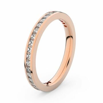 Zlatý dámský prsten DF 3906 z růžového zlata, s briliantem 47