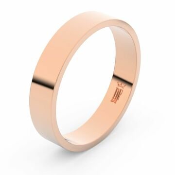 Zlatý snubní prsten FMR 1G45 z růžového zlata, bez kamene 46
