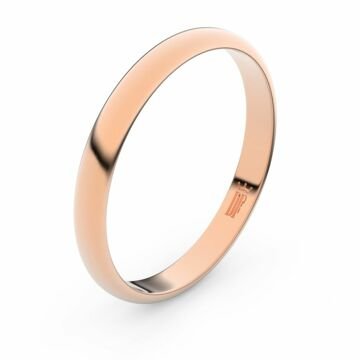 Zlatý snubní prsten FMR 2A30 z růžového zlata, bez kamene 48