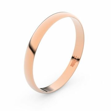 Zlatý snubní prsten FMR 4D30 z růžového zlata, bez kamene 46