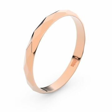 Zlatý snubní prsten FMR 8B30 z růžového zlata 46