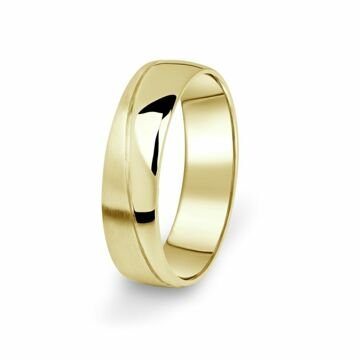 Prsten snubní Danfil DF01/P žluté zlato, bez kamene 47