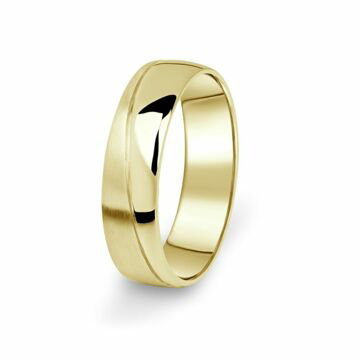 Prsten snubní Danfil DF01/P žluté zlato, bez kamene 63