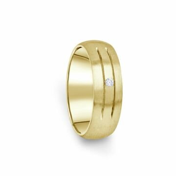 Zlatý dámský prsten DF 13/D ze žlutého zlata, s briliantem 58