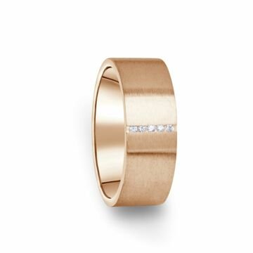 Zlatý dámský prsten DF 17/D z růžového zlata, s briliantem 49