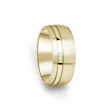 Zlatý dámský prsten DF 18/D ze žlutého zlata, s briliantem 57