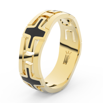 Pánský snubní prsten Danfil DLR3043 ze žlutého zlata 46
