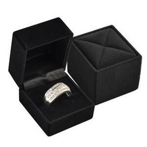 Šperky4U Sametová dárková krabička na prsten  - KR0321-K