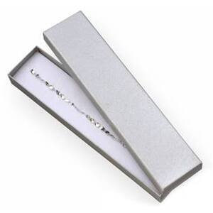 Šperky4U Dárková krabička na náramek - stříbřitě šedá - KR0325-ST