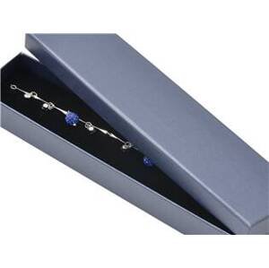 Šperky4U Dárková krabička na náramek - perleťově modrá - KR0325-BL