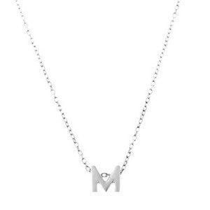 NUBIS® Stříbrný náhrdelník - písmeno - NB-2196-M