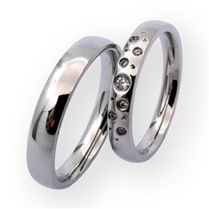 NUBIS® NSS3018-ZR Dámský ocelový snubní prsten - velikost 55 - NSS3018-ZR-55