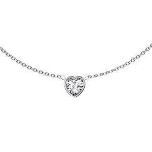 Šperky4U Ocelový náhrdelník srdíčko - OPD0342-ST