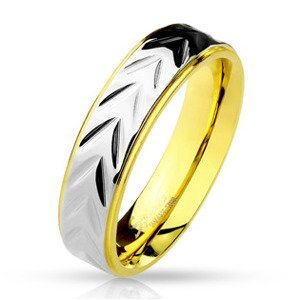 Šperky4U Ocelový prsten, šíře 5 mm, vel. 50 - velikost 50 - OPR0031-5-50