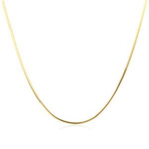 Šperky4U Zlacený stříbrný řetízek - had, délka 45 cm - NB-7011-45