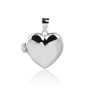 NUBIS® Stříbrný přívěšek otevírací - medajlon srdce - NB-4485