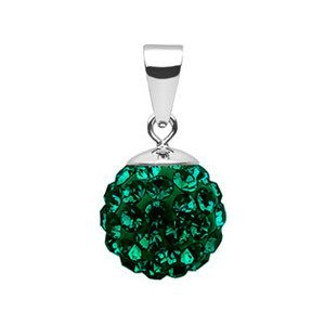 NUBIS® Stříbrný přívěšek s krystaly Crystals from Swarovski® Emerald - NBS002-EM