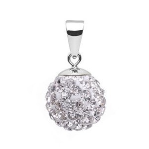 NUBIS® Stříbrný přívěšek s krystaly Crystals from Swarovski® Black Diamond - NBS002-CR
