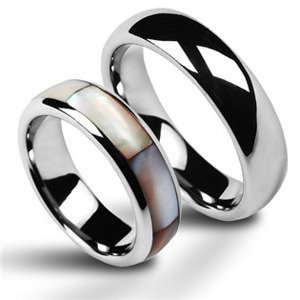 NUBIS® NWF1020 Dámský snubní prsten s perletí - velikost 50 - NWF1020-50
