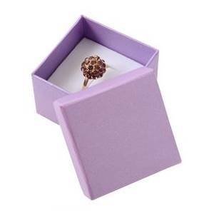 Šperky4U Malá dárková krabička na prsten fialová - KR0188-VI