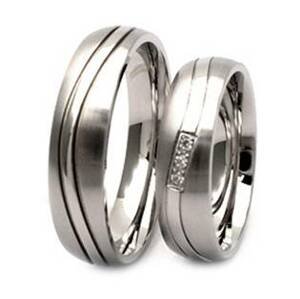 NUBIS® NSS3011 Dámský snubní prsten se zirkonem ocel - velikost 52 - NSS3011-ZR-52