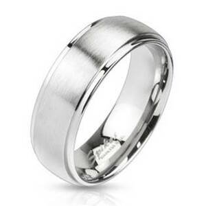 Šperky4U Ocelový prsten matný - velikost 65 - OPR1454-6-65