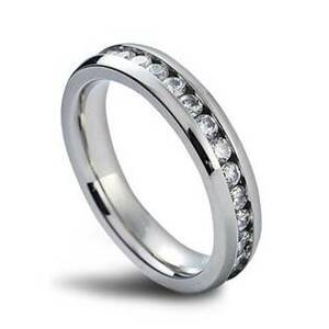 NUBIS® NSS1004 Dámský prsten se zirkony - velikost 44 - NSS1004-44