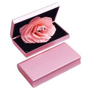 Šperky4U Růžová dárková krabička na prsten  - KR0322-PK
