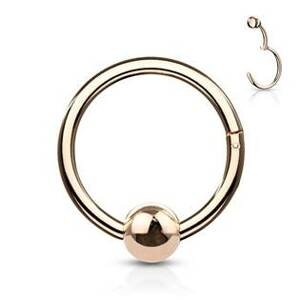 Šperky4U Piercing segment kruh s kuličkou 1,2 x 8 mm - K1040-RD