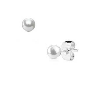 Šperky4U Ocelové náušnice s perličkami 3 mm - OPN1676-03