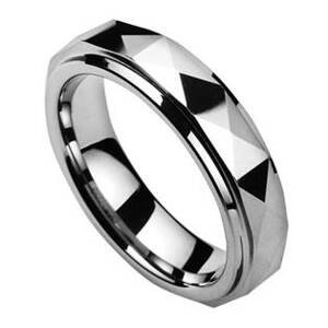 NUBIS® NWF1037 Pánský snubní prsten wolfram - velikost 62 - NWF1037-7-62