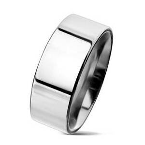 NUBIS® Lesklý prsten chirurgická ocel, šíře 8 mm - velikost 64 - NSS3004-8-64