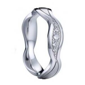 7AE AN1046 Dámský stříbrný snubní prsten - velikost 59 - AN1046-D-59