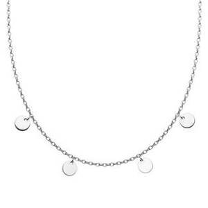Šperky4U Ocelový náhrdelník s kulatými přívěsky - OPD0189-ST